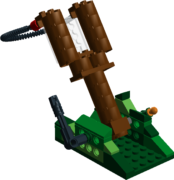 Angry Birds Slingshot Lego Catapult Png Image - Angry Birds Lego Slingshot Clipart (557x576), Png Download