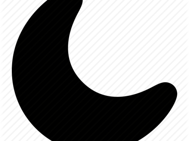 Lunar Clipart Night Time - Crescent - Png Download (640x480), Png Download