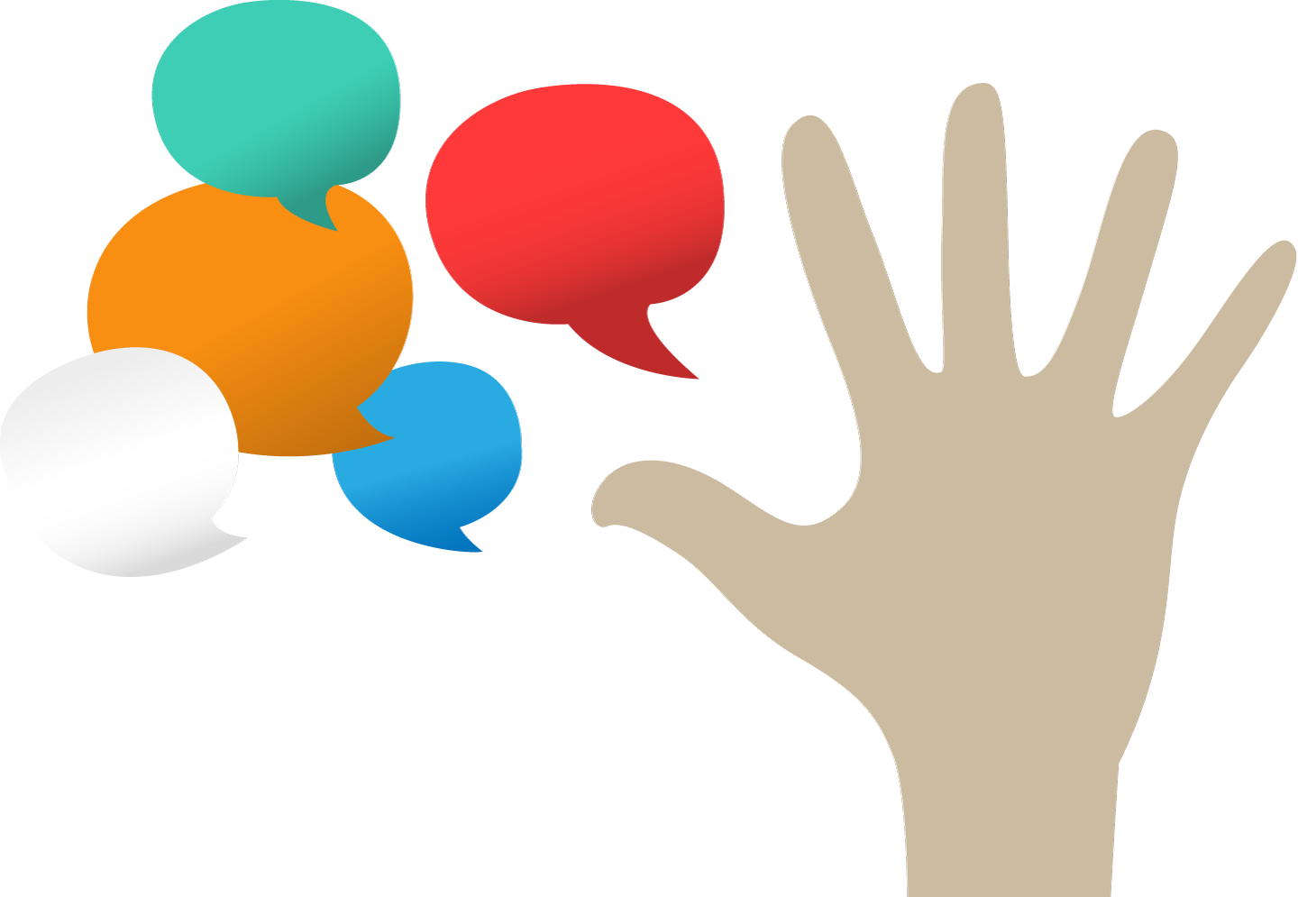 About The Digital Seen - Hand Clipart (1440x995), Png Download