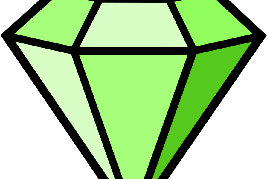 Green Diamond Clipart - Png Download (1024x600), Png Download