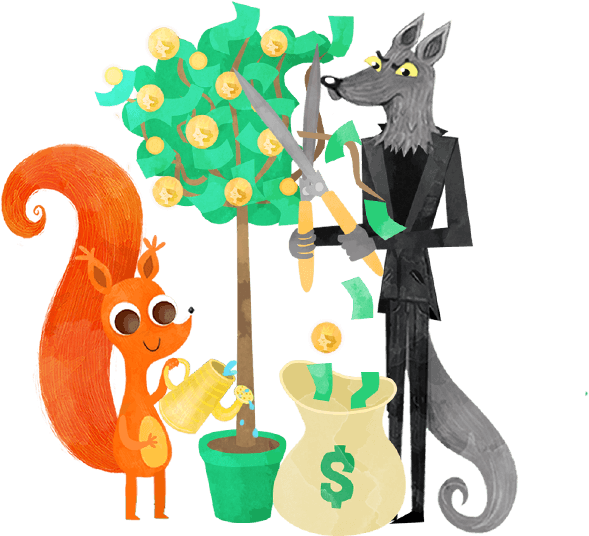 We Blend Patent-pending Technology With Financial Experts - Cartoon Clipart (650x550), Png Download