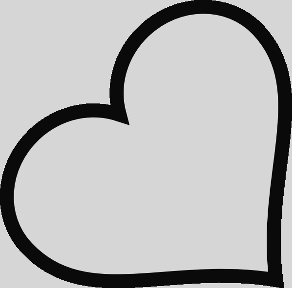Clip Art Heart Outline Free Clipart Images 6 Free Clipart - Heart Outline Clipart Png Transparent Png (600x593), Png Download