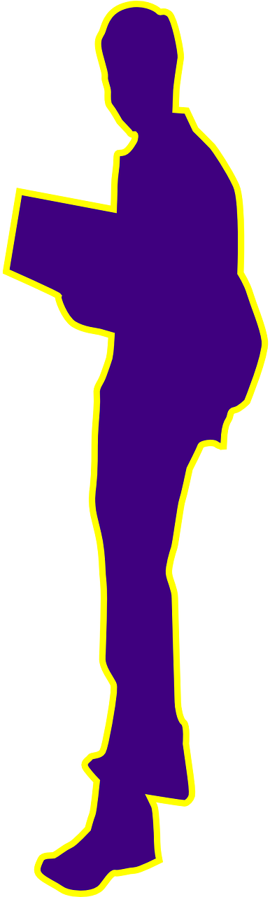 Up,person,free Vector Graphics,free - คน ยืน อ่าน หนังสือ Clipart (640x1280), Png Download