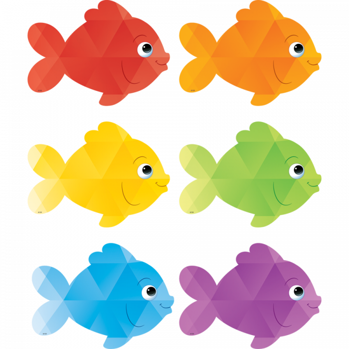Goldfish Clipart Colorful Fish - Colored Fish To Cut Out - Png Download (700x700), Png Download