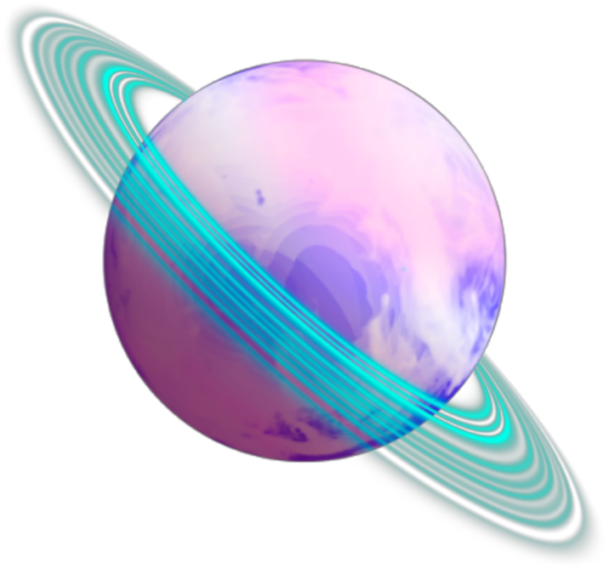 #ftestickers #clipart #planet #saturn #colorful - Ten-pin Bowling - Png Download (1024x1024), Png Download