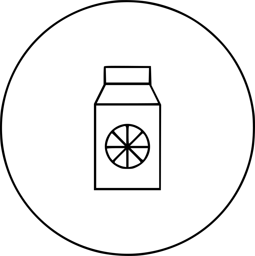 Orange Box Png Icon - Circle Clipart (980x982), Png Download