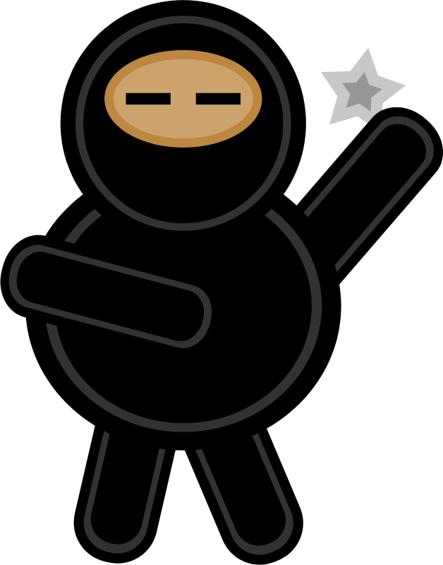 Free Plump Ninja - Ninja Clip Art - Png Download (628x800), Png Download