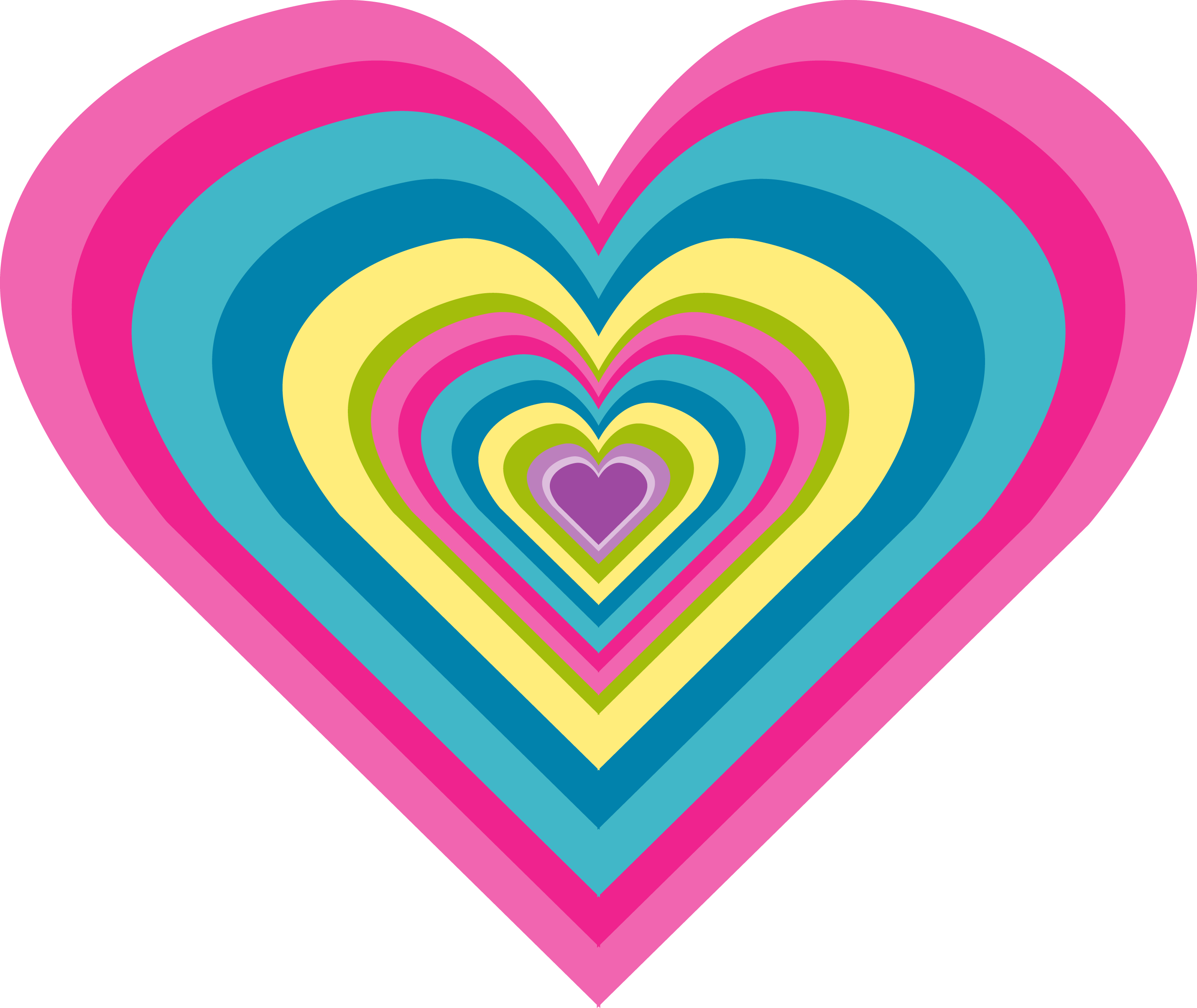 All Things Positively Positive Page Designerbcheartlarge - Glitter Moving Rainbow Hearts Clipart (2863x2410), Png Download