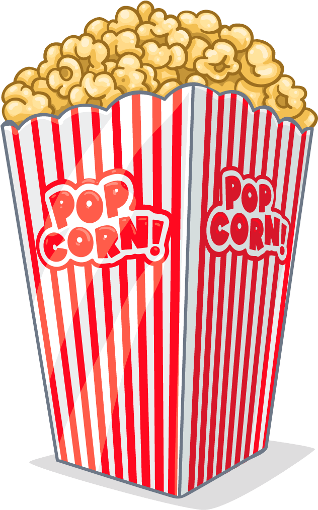 Clipart Tv And Popcorn - Transparent Background Popcorn Clip Art - Png Download (1024x1024), Png Download