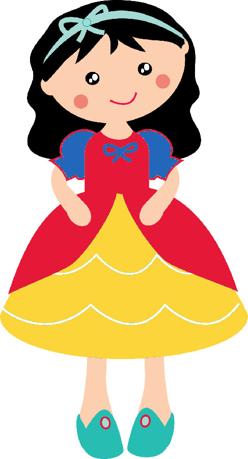 Branca De Neve - Disney Princess Clipart (487x900), Png Download