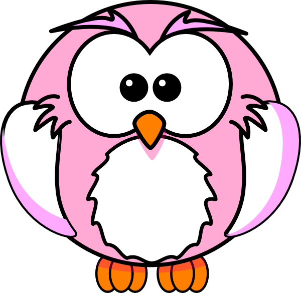 Pink Clip Art At - Cartoon Animals To Colour - Png Download (600x585), Png Download