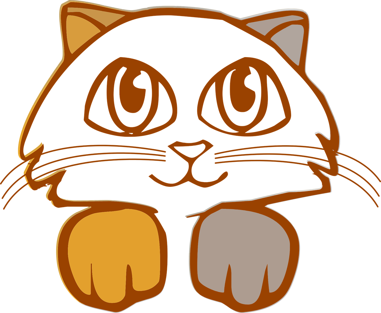 Animal, Cat, Feline, Kitten, Pet - Gato Dibujos Para Colorear Clipart (1280x1052), Png Download