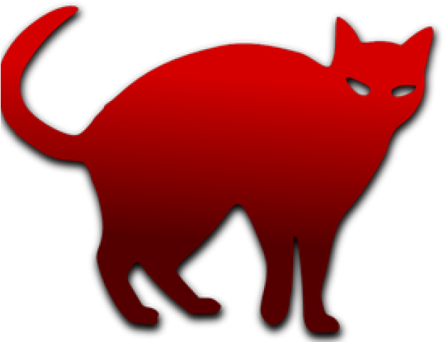 Tuxedo Cat Clipart Cat Silhouette - Chat Noir - Png Download (640x480), Png Download