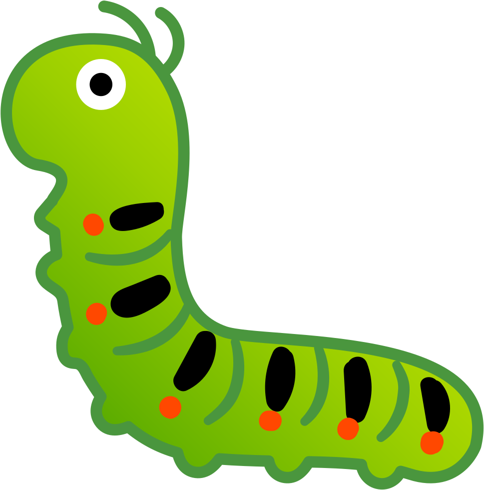 Caterpillar Emoji Clipart (1024x1024), Png Download