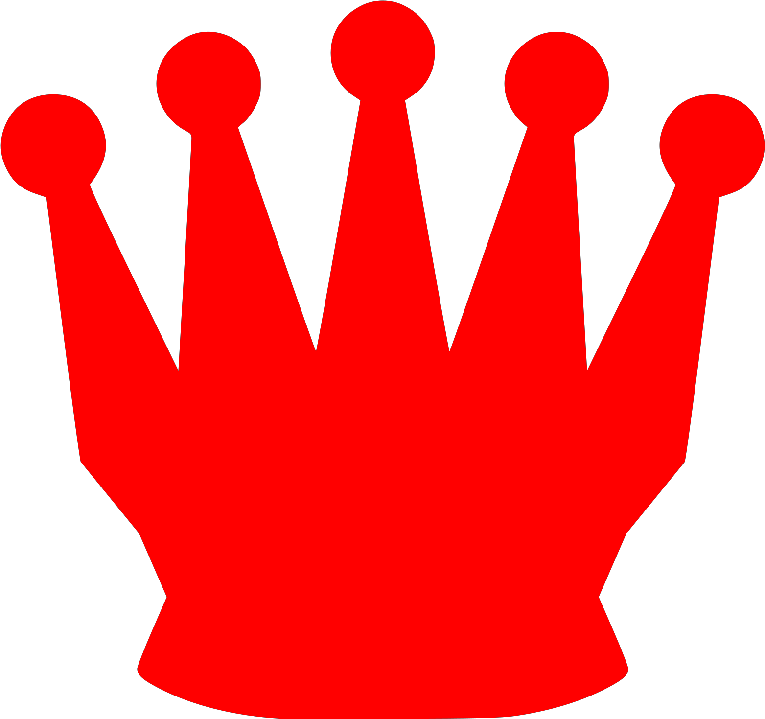 This Free Clip Arts Design Of Red Crown - Png Download (600x564), Png Download