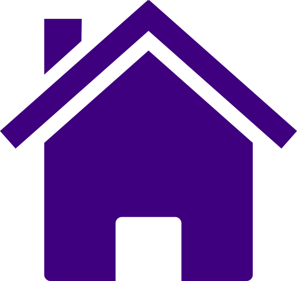 Free Clipart Of A Horse Simple House Clipart Illustration - Purple House Clip Art - Png Download (600x568), Png Download