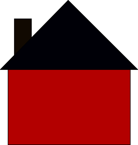 House Vector Red Clipart (570x596), Png Download