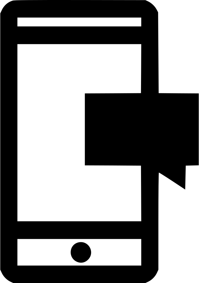 Chat Cell Phone Comments - Mobile Phone Clipart (690x980), Png Download