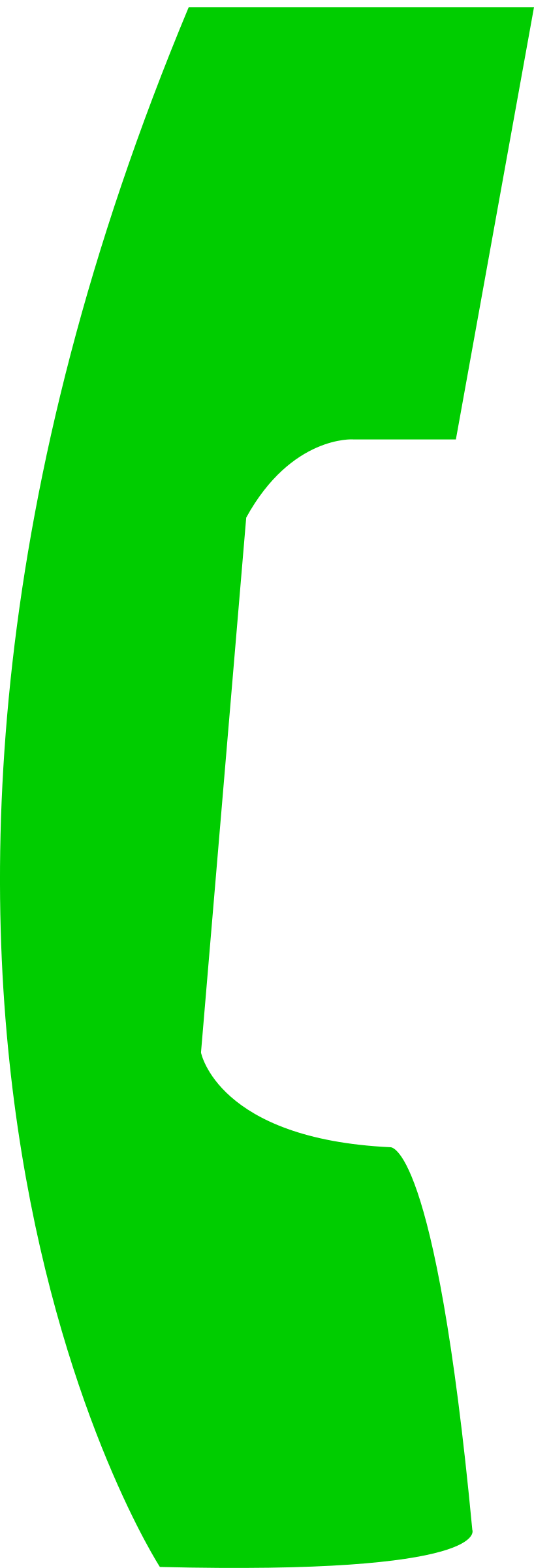 Phone Icon - Green Call Phone Icon Clipart (818x2400), Png Download