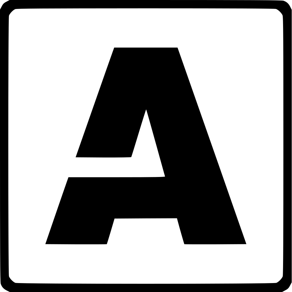 Clipart Modern Latin A Svg Png Icon Free - White Icon Alphabet Png Transparent Png (981x980), Png Download