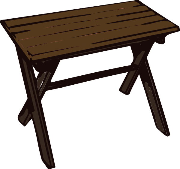 Wooden Table Clipart - Png Download (600x563), Png Download