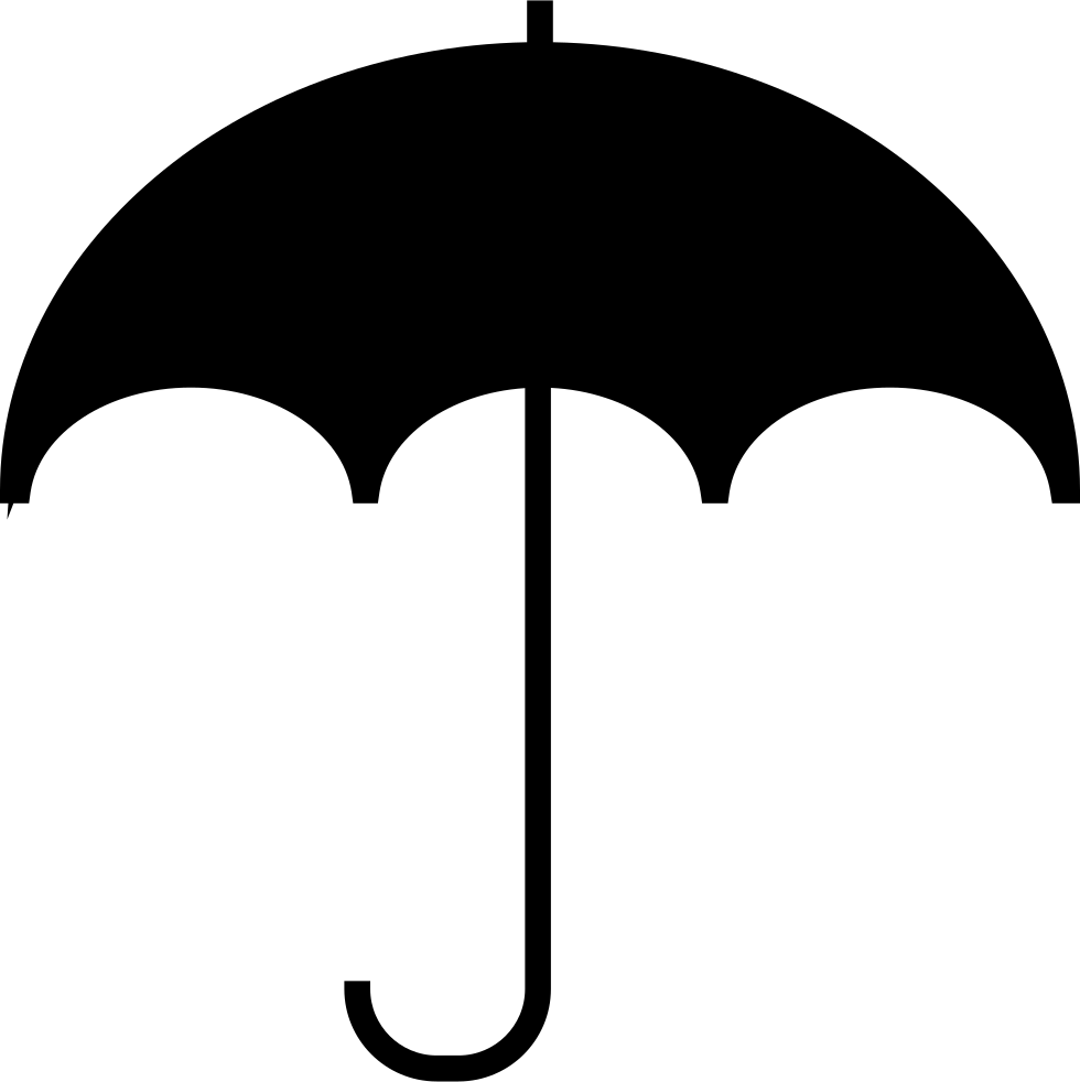 Clip Umbrellas Multi Purpose Clip Art Black And White - Umbrella Icons - Png Download (980x982), Png Download
