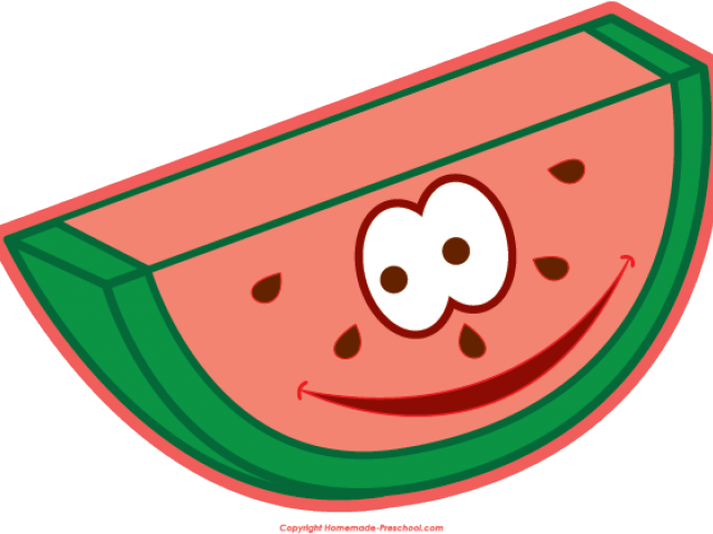 Orange Fruit Clipart Happy - Happy Water Melon - Png Download (640x480), Png Download