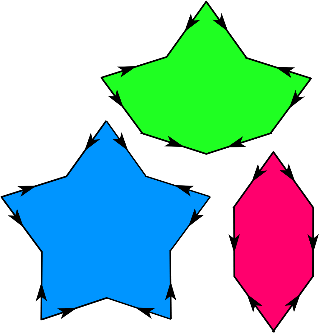 Starfish Ivyleaf Hex - Tessellation Clipart (605x600), Png Download