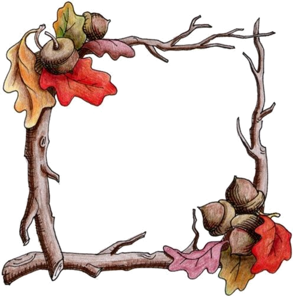 Fall Clip Art, Borders For Paper, Borders And Frames, - Good Afternoon - Png Download (600x605), Png Download