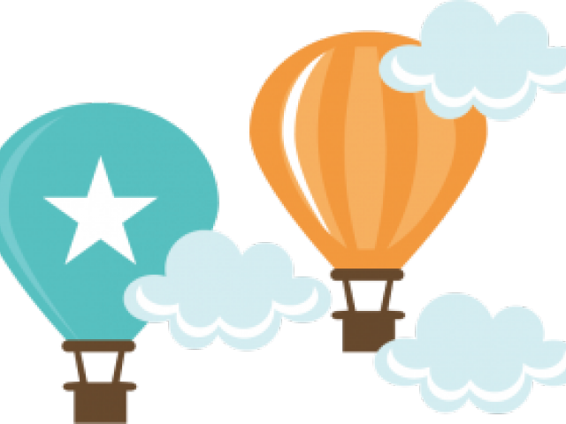 Cartoon Hot Air Balloon Transparent Clipart (640x480), Png Download