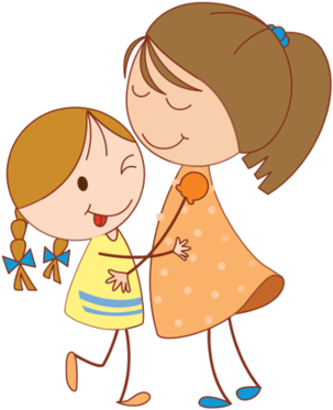 Ico Abrazo - Sister Clipart (1000x385), Png Download