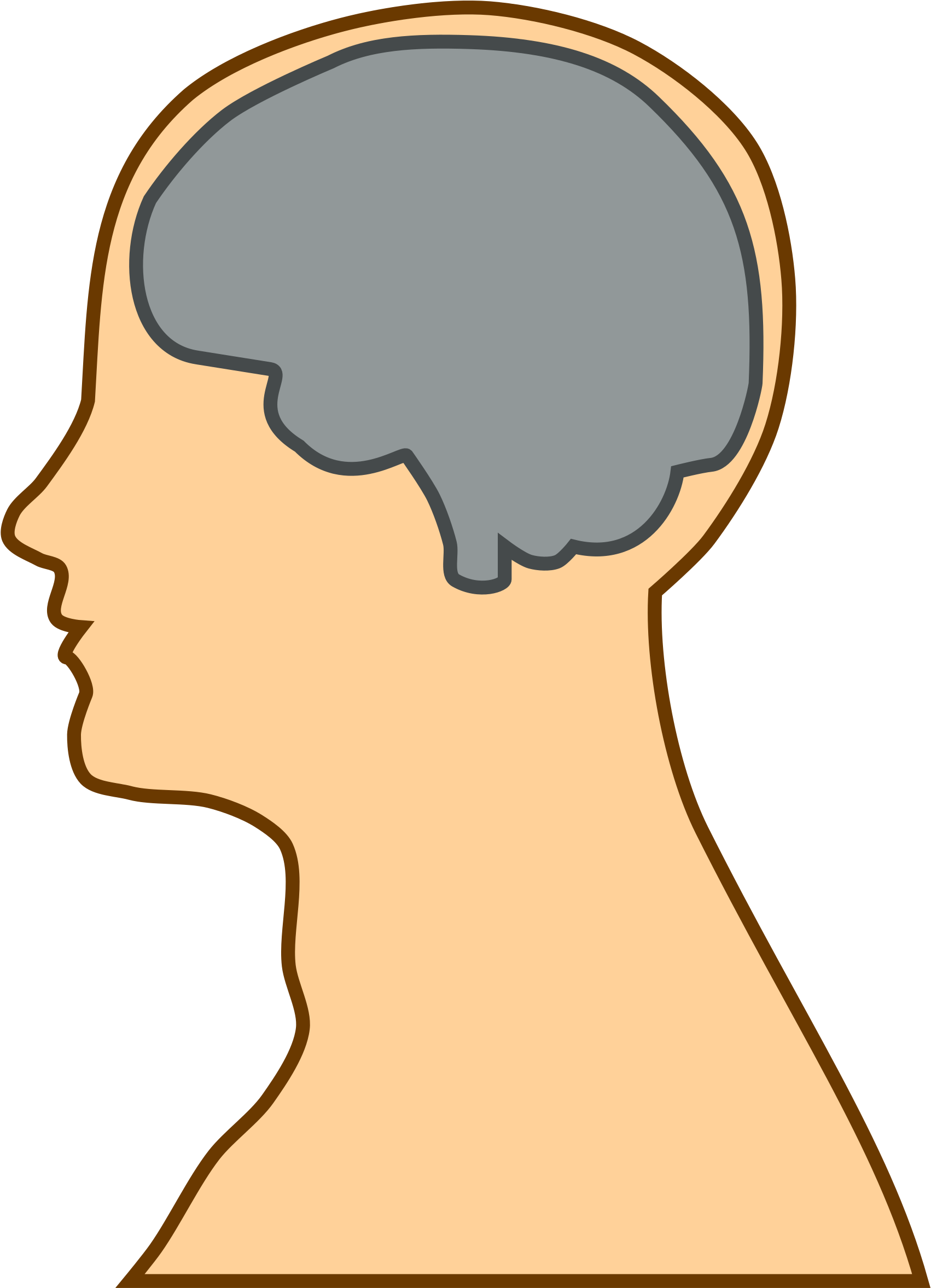 Clipart Of Brain, Neck And Minds - Process Of Kansei - Png Download (1732x2400), Png Download