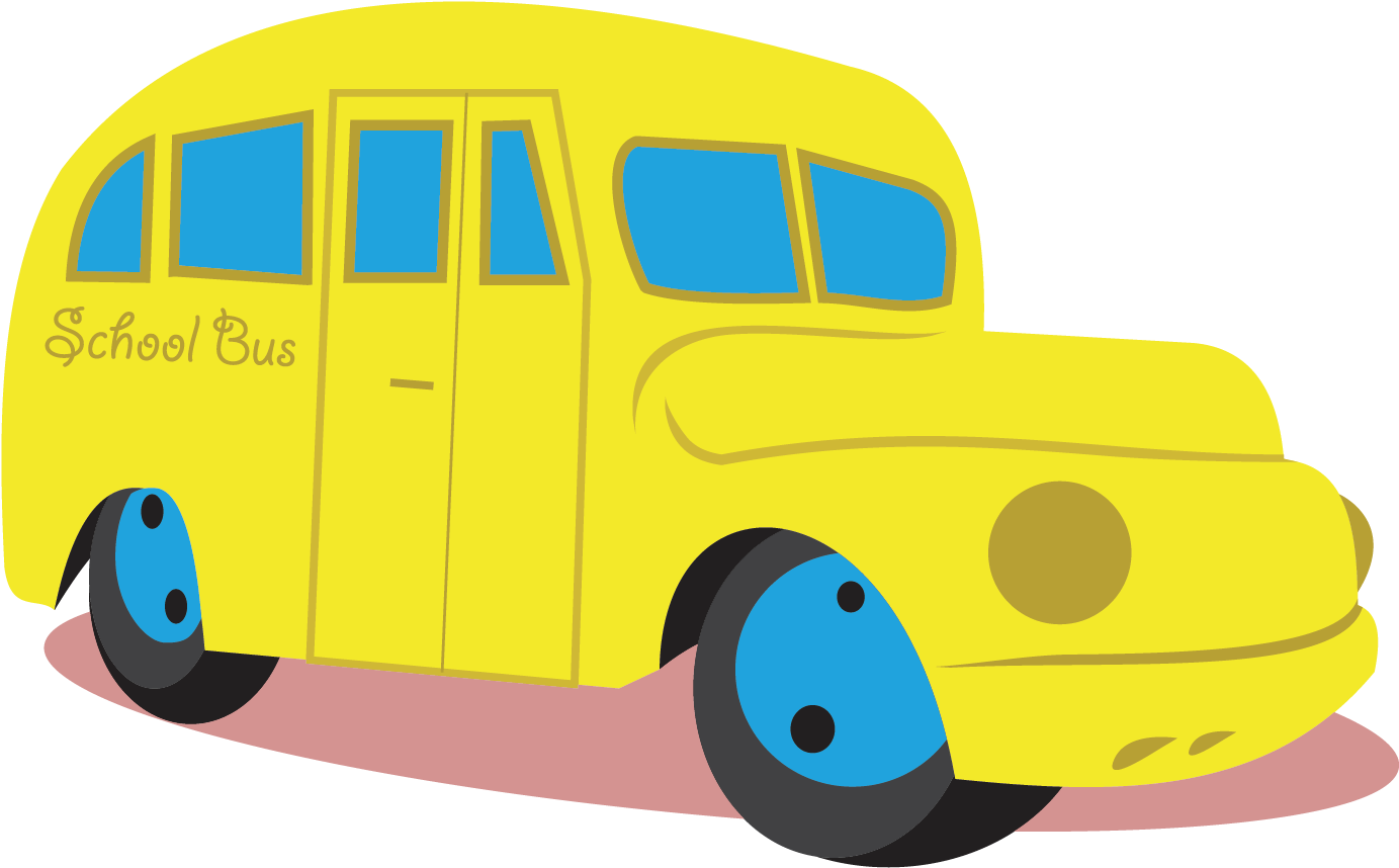 Cartoon Pictures Transprent - Bus Clipart (2362x2362), Png Download