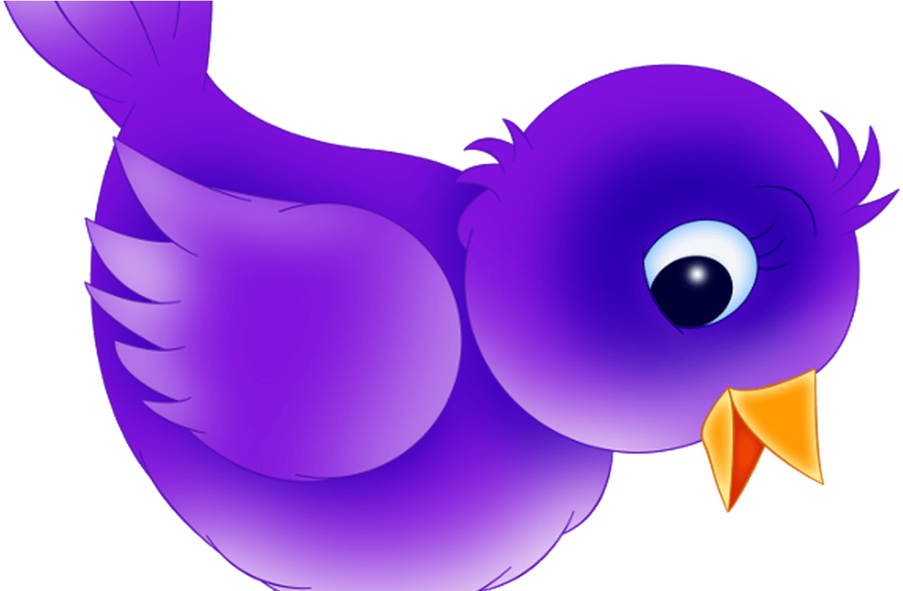 Cute Blue Bird Clip Art Free Birds 3 Clipartbarn - Bird In Cartoon Png Transparent Png (1368x855), Png Download