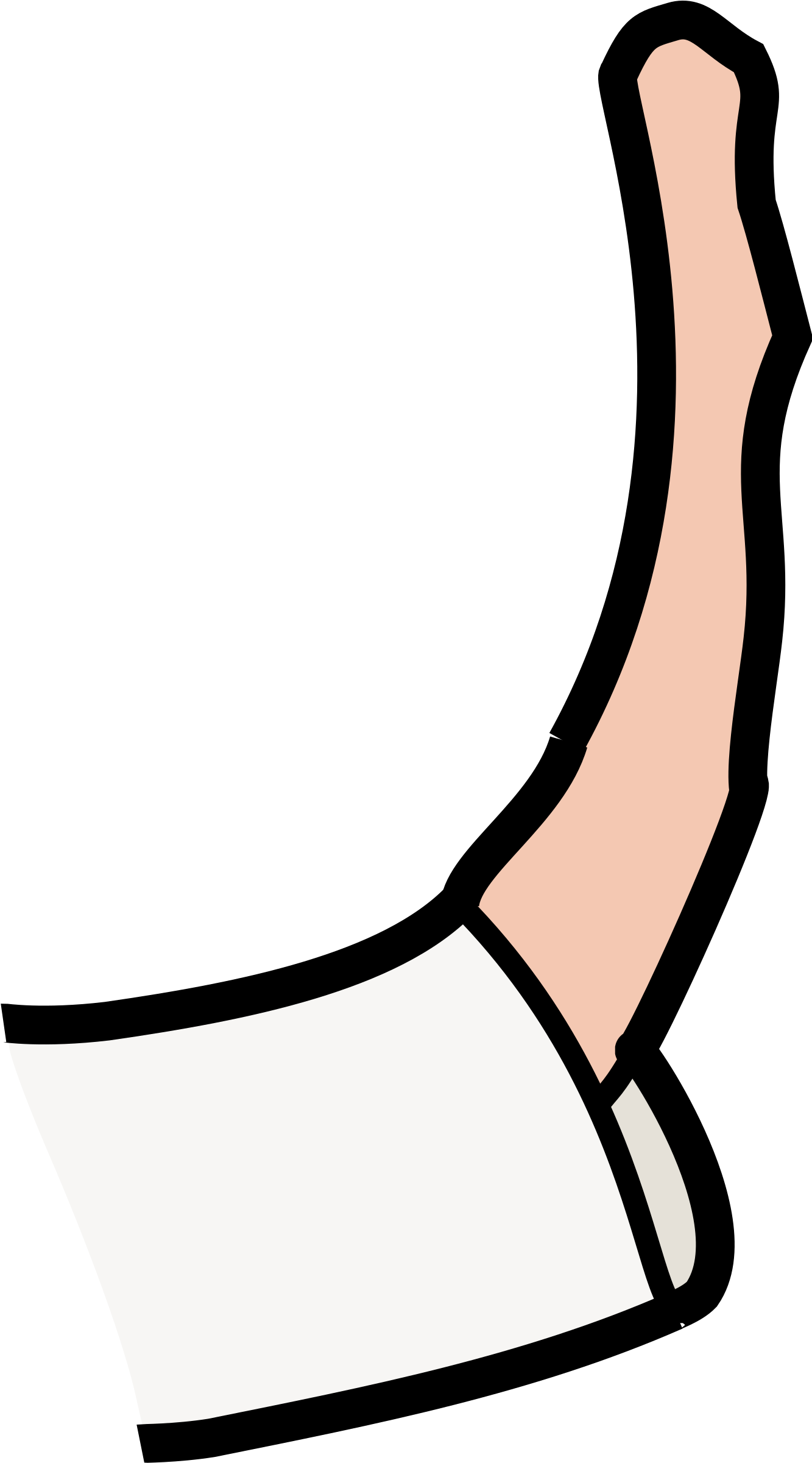 This Free Icons Png Design Of Waiving Arm Clipart (1359x2400), Png Download