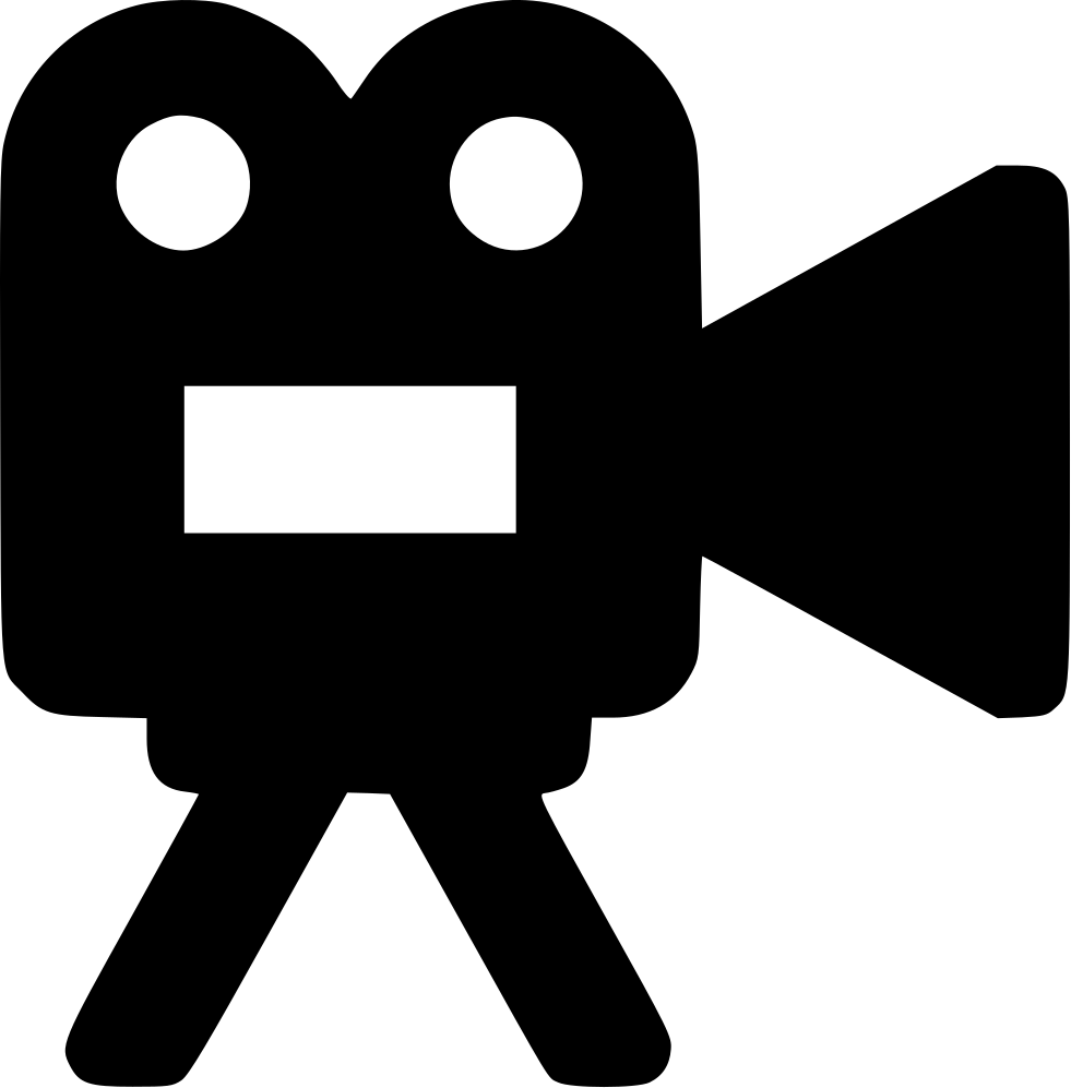 Svg Video Camera - Cinepresa Png Clipart (981x997), Png Download