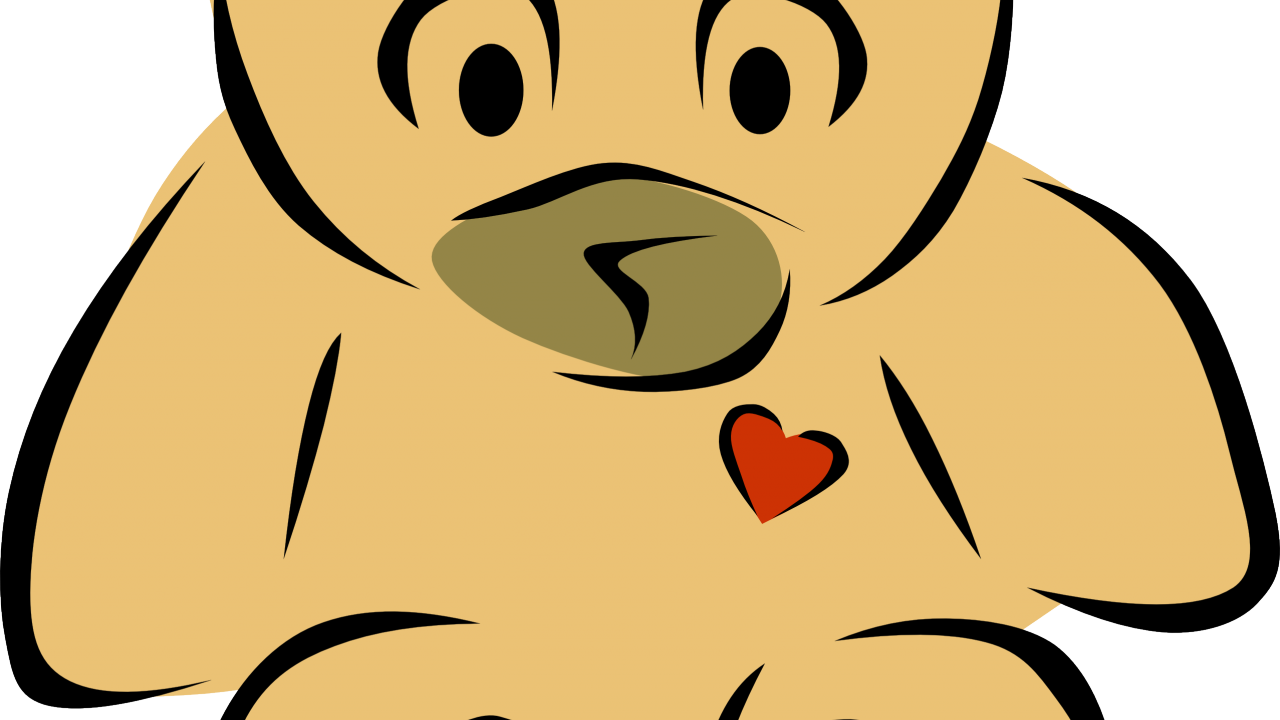 Cartoon Teddy Bear Clipart (1280x720), Png Download