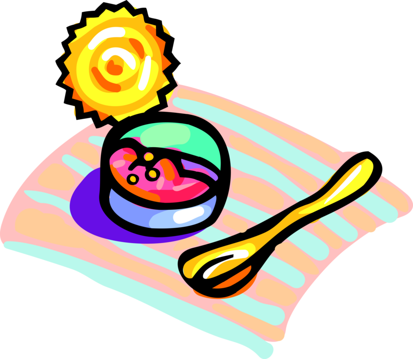 Vector Illustration Of Can Of Salmon Fish Clipart (805x700), Png Download