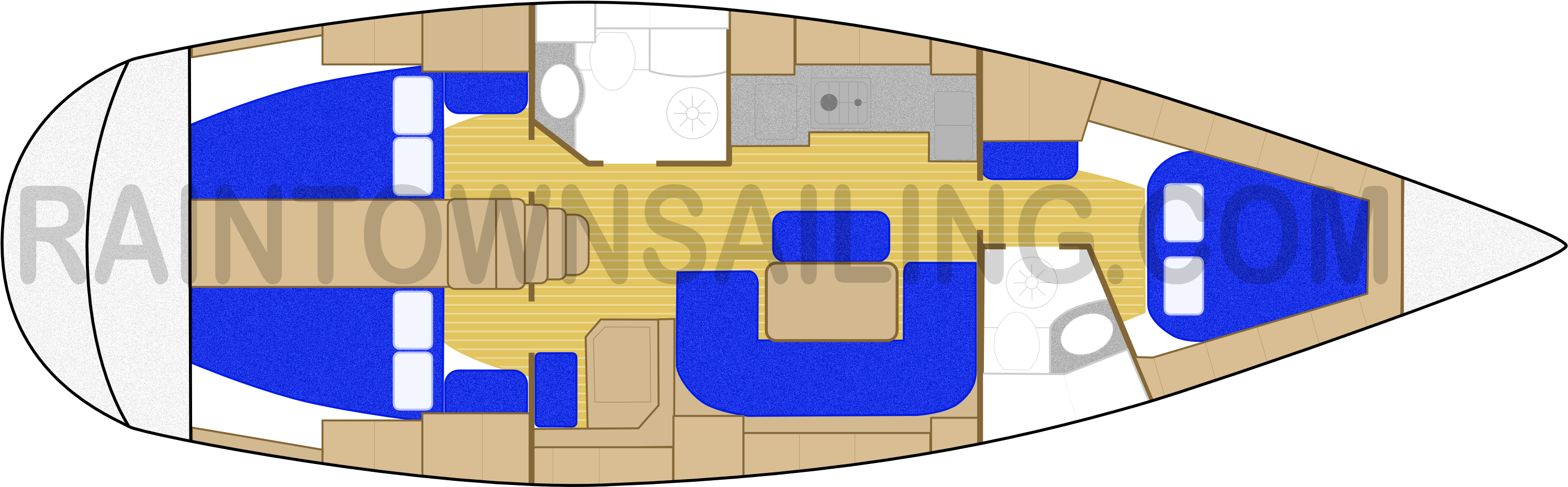 Picture Transparent Download Raintown Sailing - Floor Plan Clipart (3000x945), Png Download