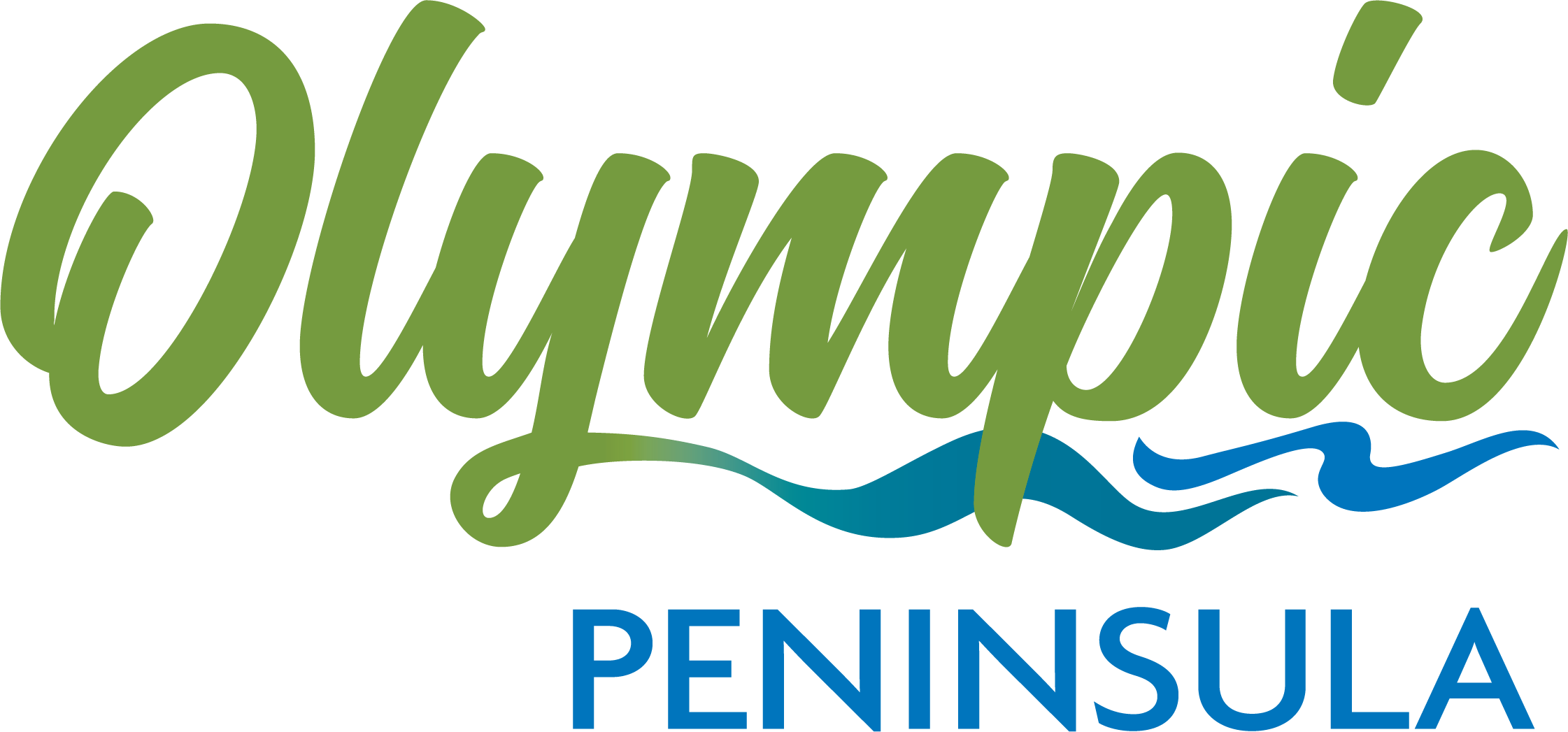 Olympic Peninsula - Calligraphy Clipart (2242x1047), Png Download