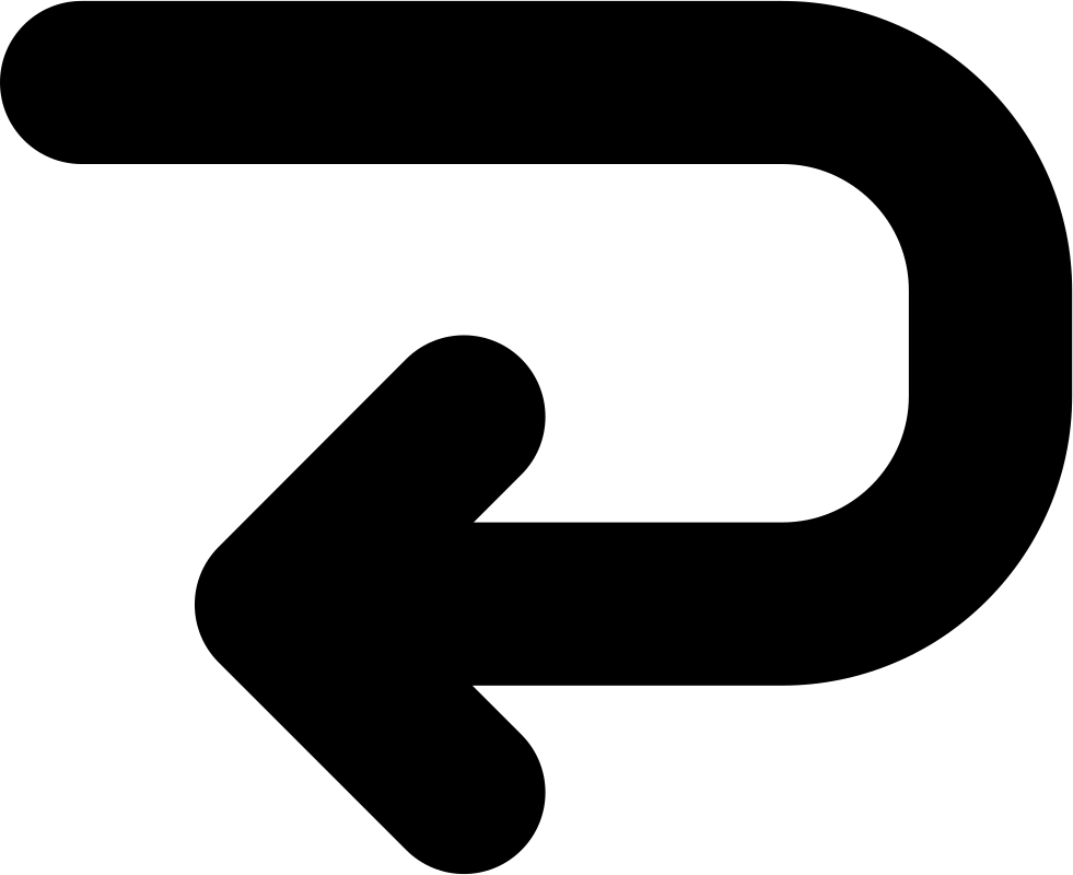Left Curved Arrow Svg Png Icon Free Download - Left Curve Arrow Clipart (981x800), Png Download