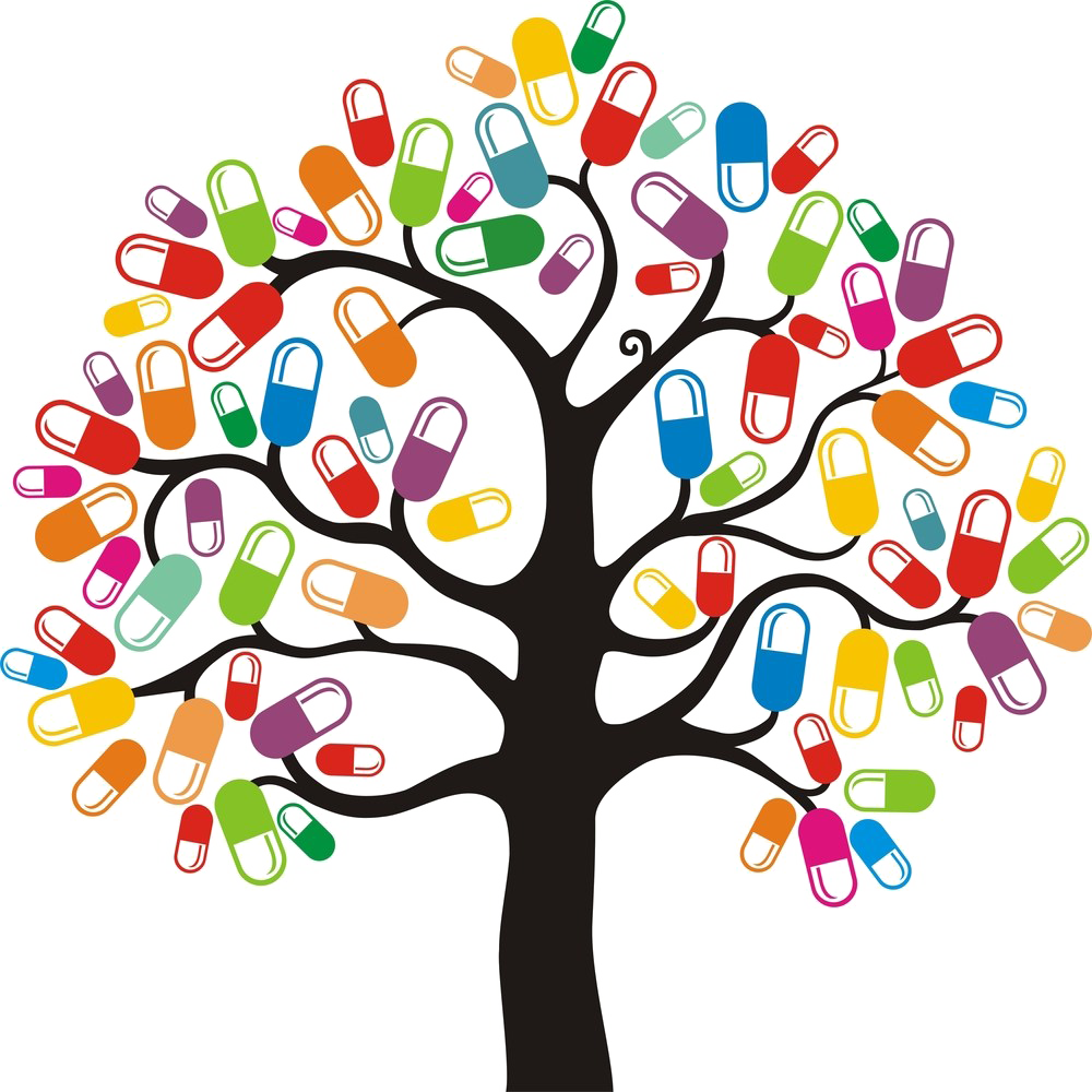 Pills Transparent - Pills Grow On Trees Clipart (1000x1000), Png Download