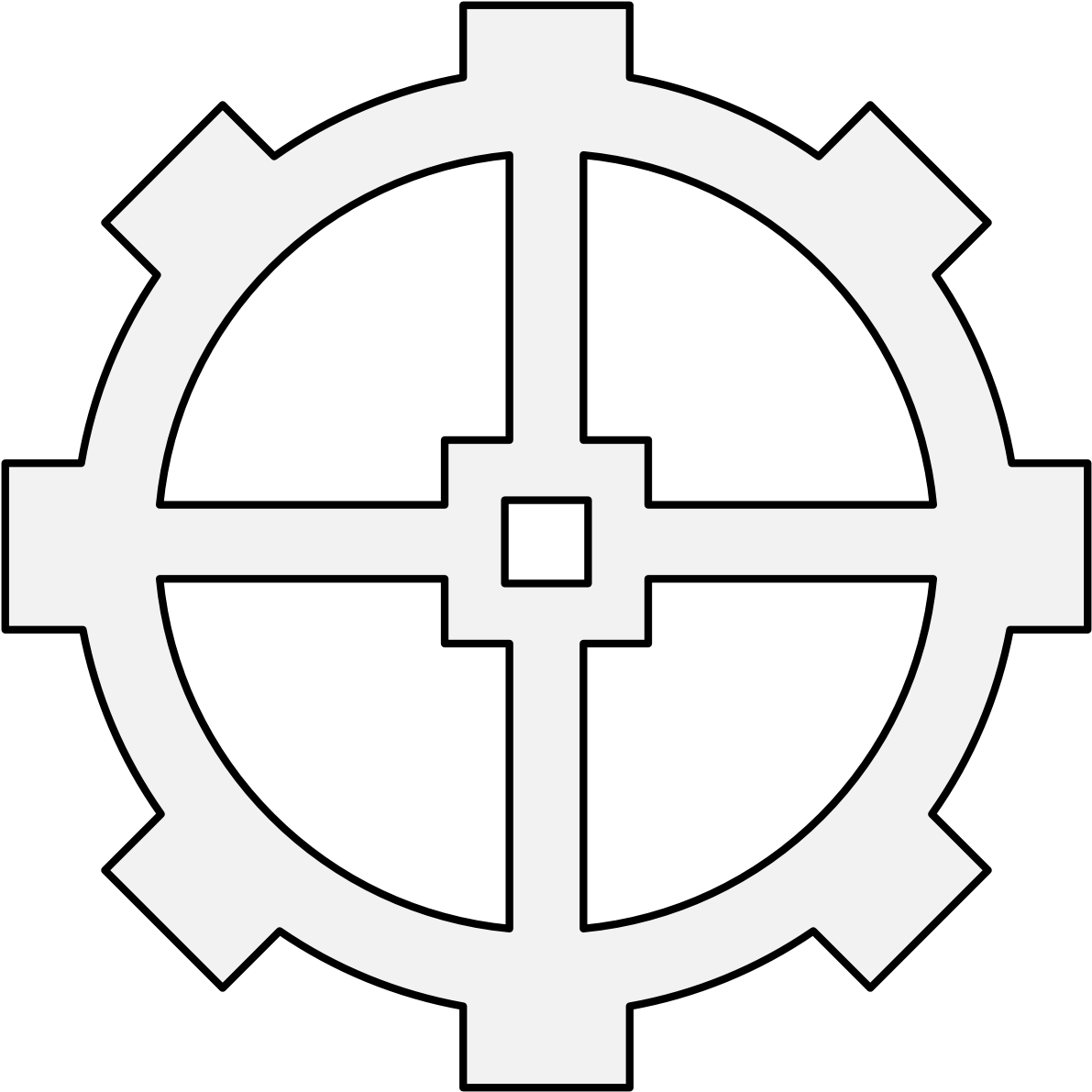 Cog-wheel - Broadrick Secondary School Logo Clipart (1218x1218), Png Download