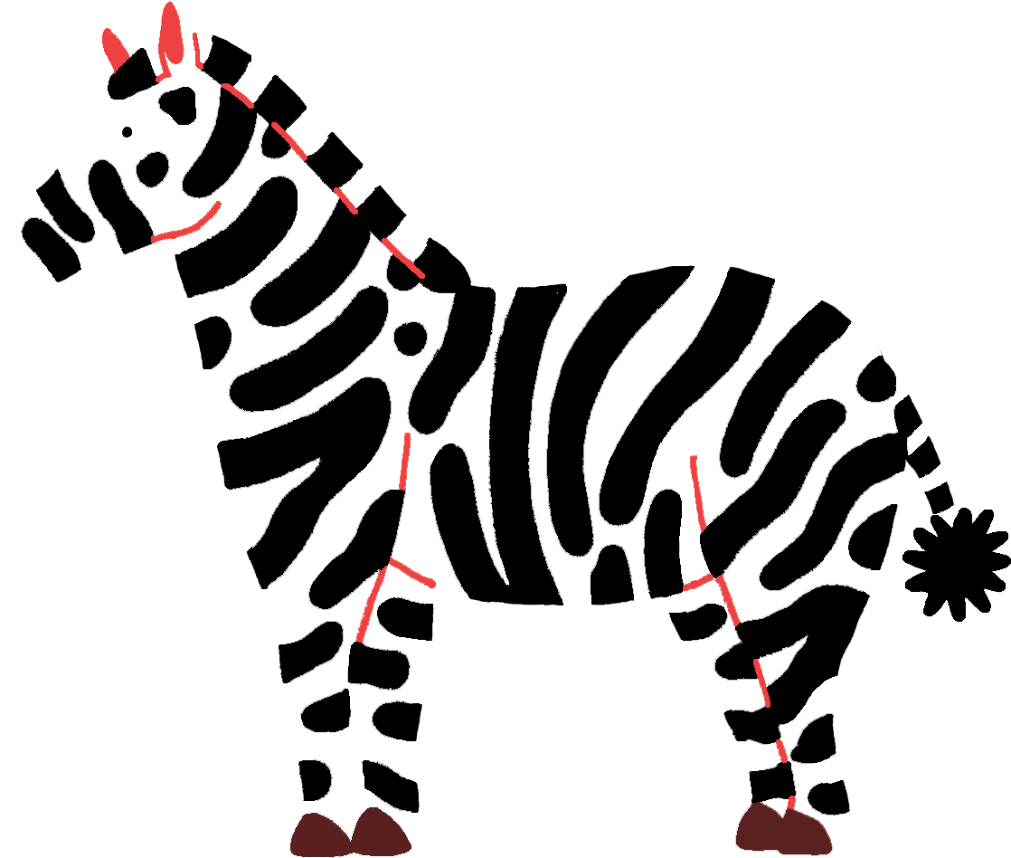 Zebra Clipart (1232x1175), Png Download