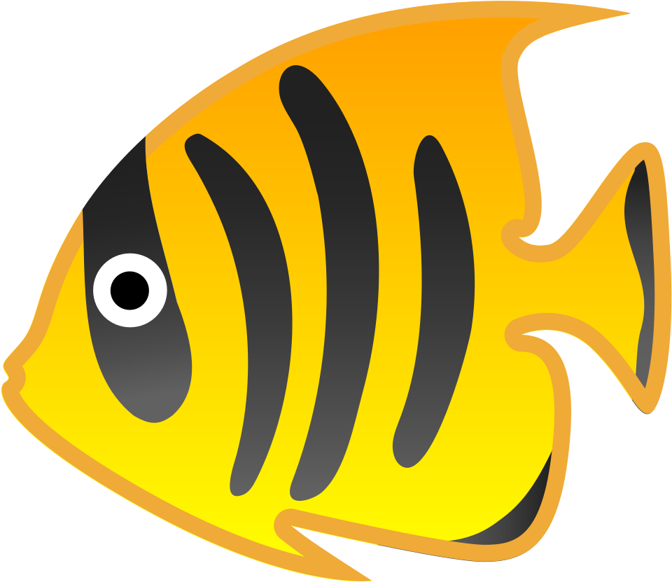 Tropical Fish Icon - Tropical Fish Emoji Clipart (1024x1024), Png Download