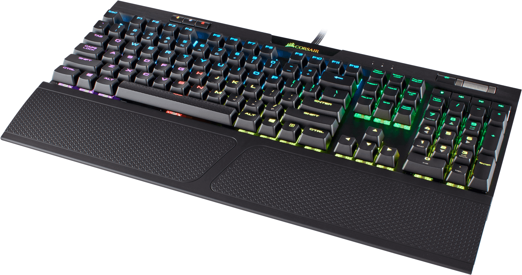 Corsair Launches Next Generation - Corsair Vengeance K70 Rgb Mk 2 Cherry Mx Blue Rgb Backlight Clipart (1800x979), Png Download