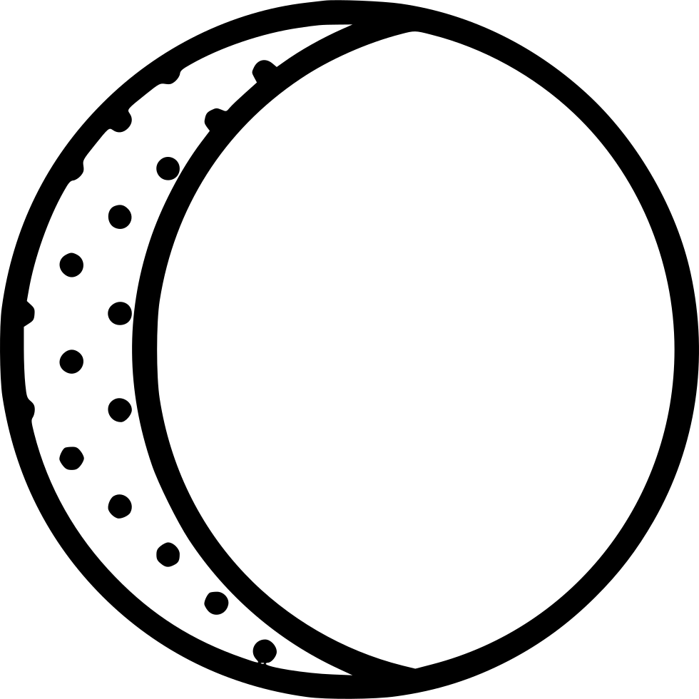Waning Crescent Moon Comments - Icon Clipart (980x980), Png Download