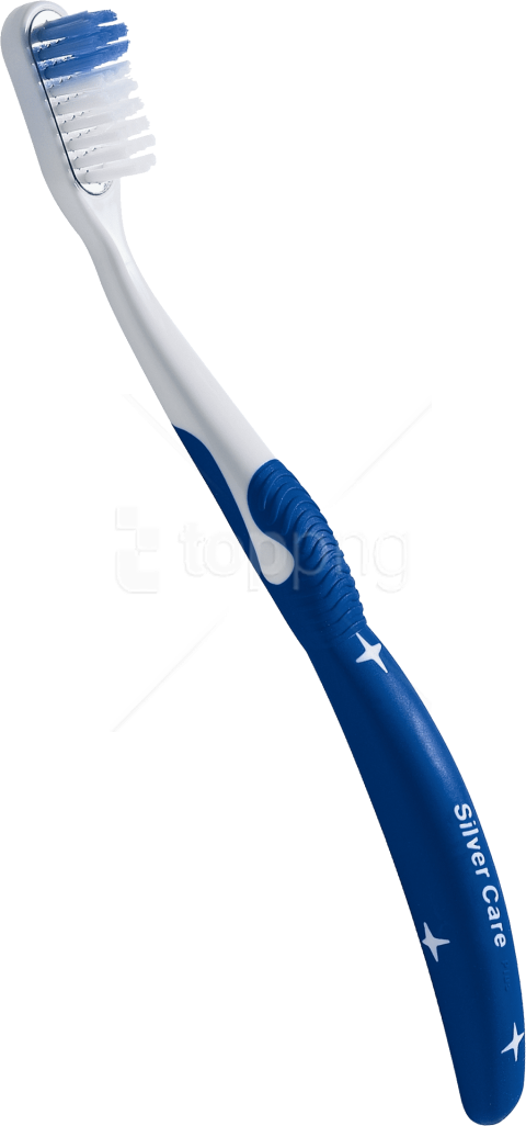 Blue White Toothbrush Png - Transparent Background Toothbrush Png Clipart (480x1026), Png Download