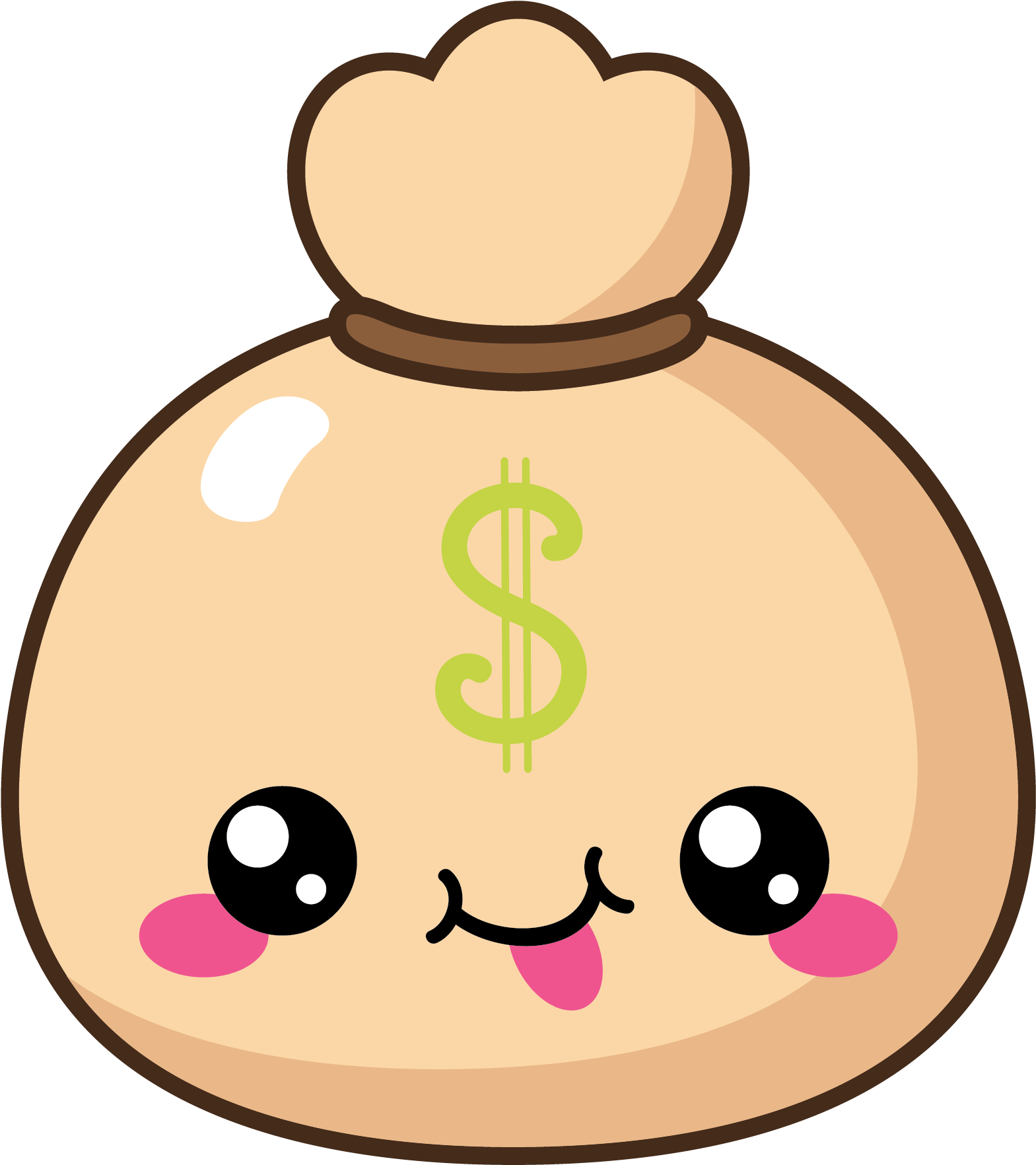 Money Bag Clipart (1650x1829), Png Download