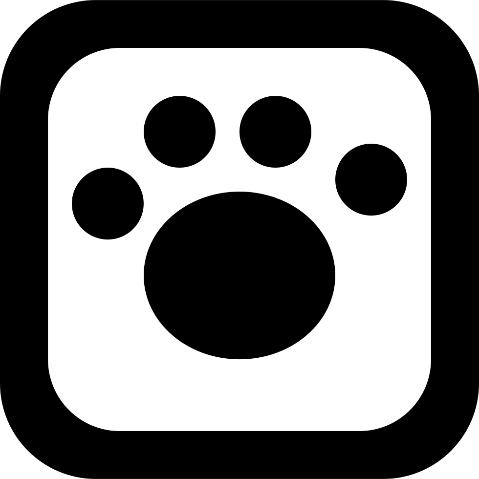 Animal Footprint Png Icon - Icono Cortar Clipart (980x980), Png Download